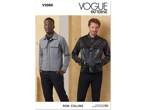 Great value Vogue Pattern V2080 MEN / BOY JACKET- Size AA (34-36-38-40-42) available to order online New Zealand