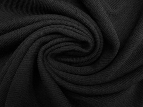 Great value Wool Blend Twill Look Double Knit- Deep Black #13008 available to order online New Zealand