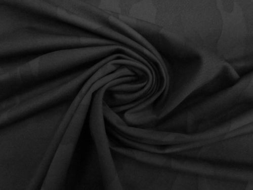 Great value Cadet Camouflage Tactel® Nylon Jacquard Spandex- Coal Black #13057 available to order online New Zealand