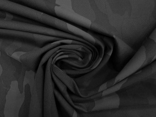 Great value Cadet Camouflage Tactel® Nylon Jacquard Spandex- Charcoal #13068 available to order online New Zealand