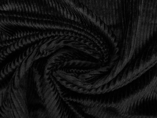 Great value Drapey Viscose Jumbo Corduroy- Midnight Black #13102 available to order online New Zealand