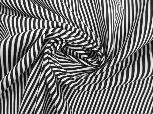 Great value Salt And Pepper Stripe Stretch Cotton Blend Shirting #13135 available to order online New Zealand