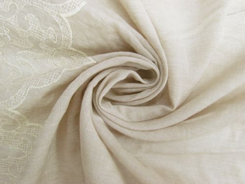 Great value Cathedral Embroidered Edge Linen Cotton #13187 available to order online New Zealand