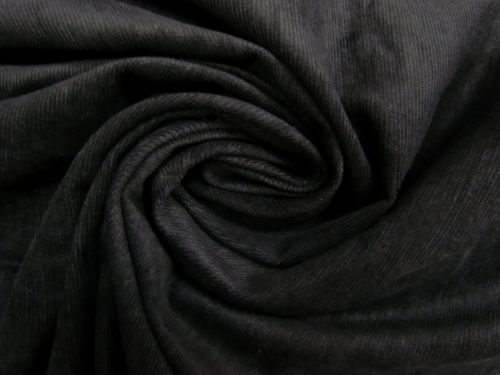 Great value Stretch Cotton Pinwale Corduroy- Swan Black #13330 available to order online New Zealand