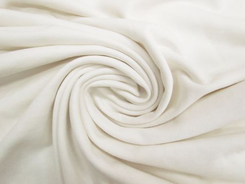 Great value Cotton Unbrushed French Terry Fleece- Milk Ivory #13337 available to order online New Zealand