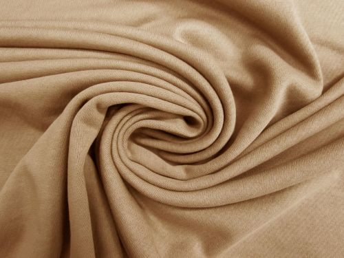Great value Cotton Unbrushed French Terry Fleece- Cashew Brown #13338 available to order online New Zealand