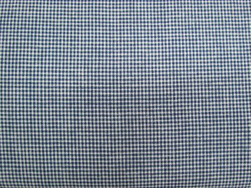 Great value Mini Check Yarn Dyed Cotton- Navy And Ivory #13356 available to order online New Zealand