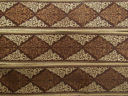Great value 50mm Gold And Gilded Brocade Ribbon #T851 available to order online New Zealand