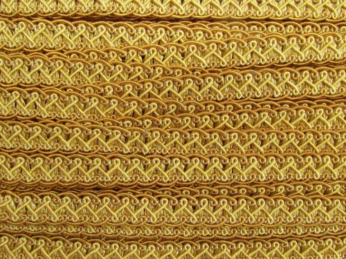 Great value 16mm Rising Sun Soutache Trim- Bright Gold #T853 available to order online New Zealand