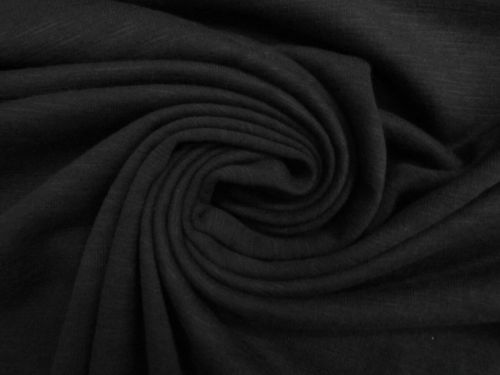 Great value Cotton Slub Unbrushed French Terry Fleece- Bat Black #13393 available to order online New Zealand