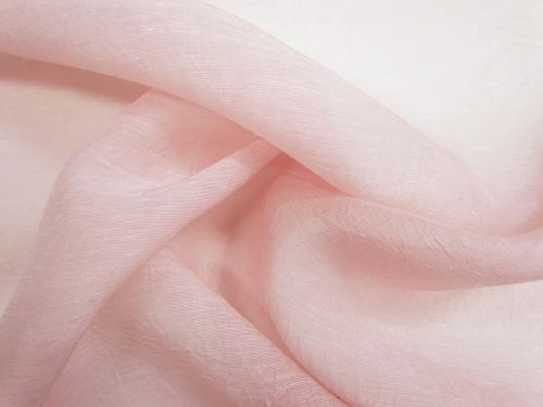 Great value Crinkle Silk Linen Slub Organza- Strawberry Gelato #13429 available to order online New Zealand