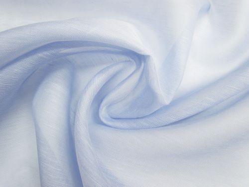 Great value Silk Linen Slub Organza- Winter Blue #13430 available to order online New Zealand