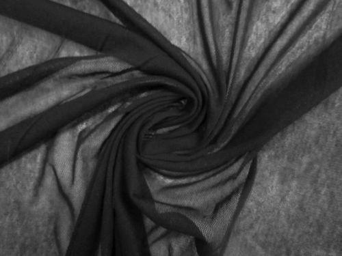 Great value Cotton Bobbinet- Coal Black #13497 available to order online New Zealand