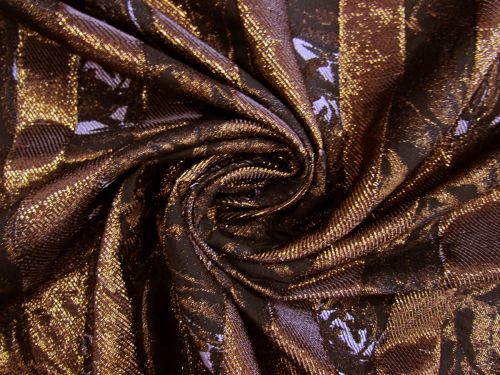 Great value Copper Rose Stripe Brocade #13510 available to order online New Zealand