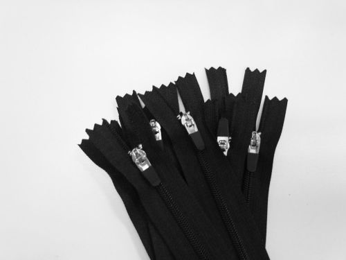 Great value 13cm Dress Zip 10 Pack- Black- ZP01 available to order online New Zealand