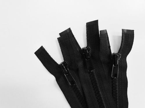 Great value 16cm Chunky Open End Zip 3 Pack- Black- ZP10 available to order online New Zealand