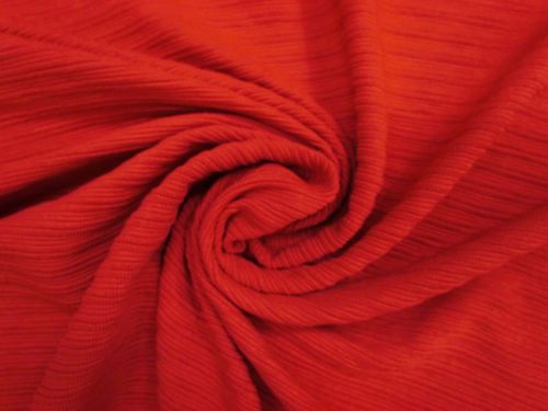 Great value Cotton Blend Ridged Double Knit- Tomato Red #13542 available to order online New Zealand
