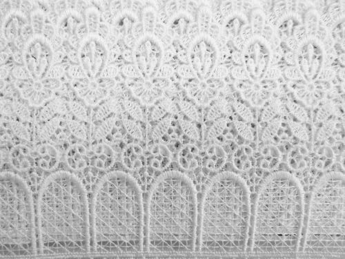 Great value 13cm Notre Dame Lace Trim- White #T866 available to order online New Zealand