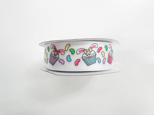 Great value 25m Roll- 25mm Funny Bunny Ribbon #T882 available to order online New Zealand