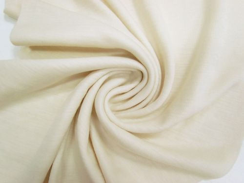 Great value *Seconds* Tubular 1x1 Rib Merino Wool Jersey- Warm Cream #13569 available to order online New Zealand