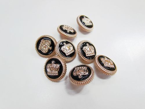 Great value 20mm Queen's Crown Button- FB685 available to order online New Zealand
