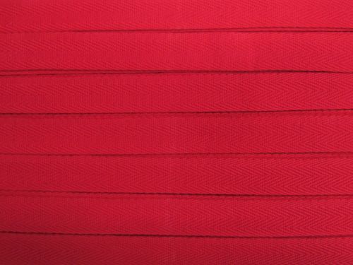 Great value 20mm Cotton Herringbone Tape- Ladybug Red #T929 available to order online New Zealand