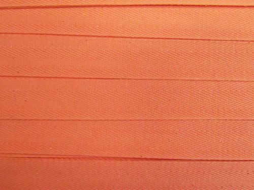 Great value 25mm Cotton Herringbone Tape- Nectarine Orange #T942 available to order online New Zealand