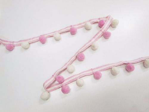 Great value 30mm Gelato Pom Pom Trim- Strawberry #T946 available to order online New Zealand