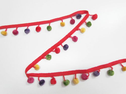 Great value 40mm New Years Pom Pom Trim #T950 available to order online New Zealand