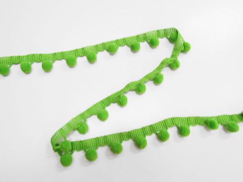 Great value 28mm Pom Pom Trim- Summer Green #T955 available to order online New Zealand