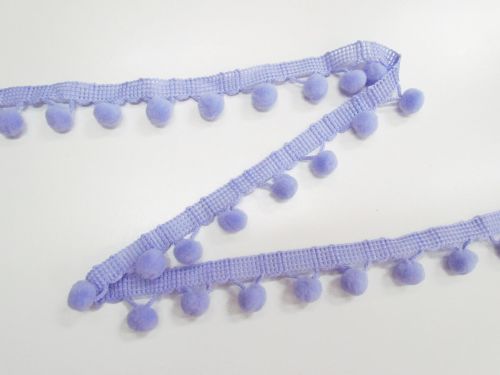 Great value 28mm Pom Pom Trim- Periwinkle Lilac #T957 available to order online New Zealand