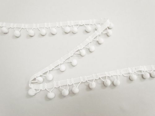 Great value 28mm Pom Pom Trim- Ivory #T963 available to order online New Zealand