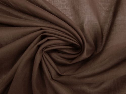 Great value Cotton Voile- Carob Brown #13630 available to order online New Zealand