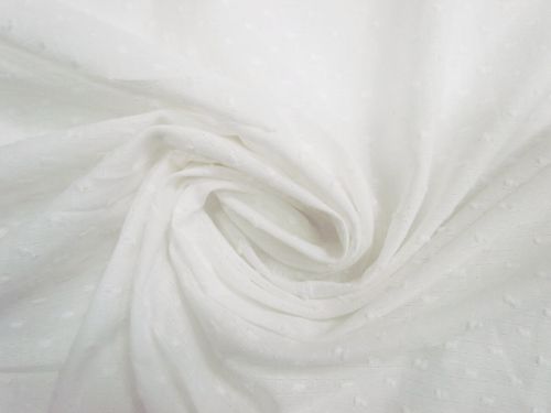 Great value Tufted Hail Spot Voile- Dreamy White #13635 available to order online New Zealand