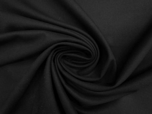 Great value Stretch Wool Blend Twill Suiting- Stallion Black #13668 available to order online New Zealand