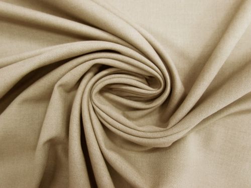 Great value Wool Blend Twill Bengaline Suiting- Donkey Beige #13669 available to order online New Zealand
