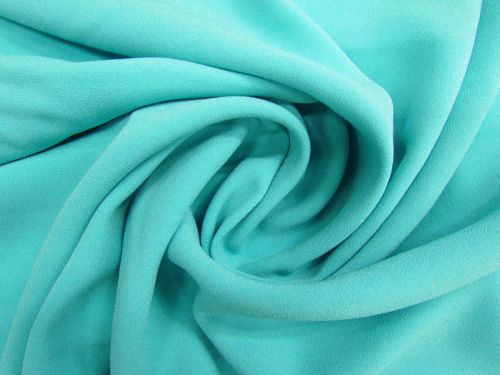 Great value Satin Back Crepe- Aqua Tides #13673 available to order online New Zealand