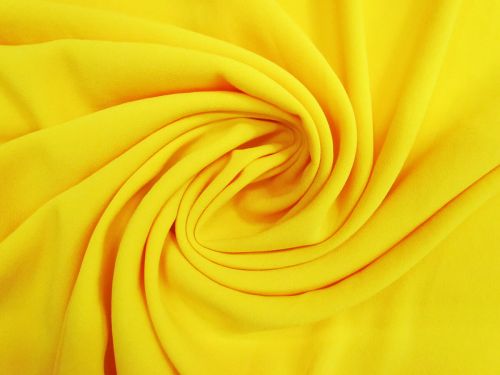 Great value Satin Back Crepe- Joyful Yellow #13675 available to order online New Zealand