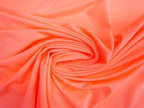 Great value Micro Eyelet Jersey- Neon Peachy #13744 available to order online New Zealand