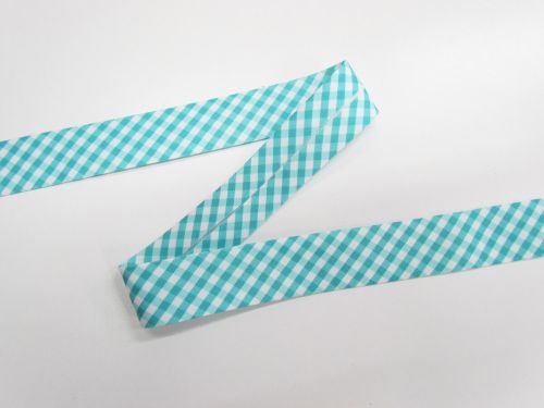 Great value 25mm Cotton Bias Binding- 1/8 Check- Barrier Blue- DVBB2953 available to order online New Zealand