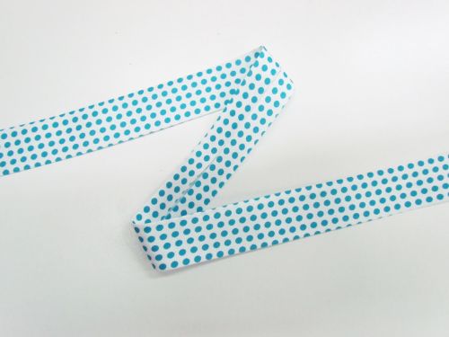 Great value 25mm Cotton Bias Binding- 1/8 Dot- Summer Bay- DVBB3008 available to order online New Zealand