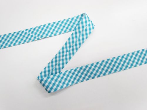 Great value 25mm Cotton Bias Binding- 1/8 Check- Summer Bay- DVBB3010 available to order online New Zealand