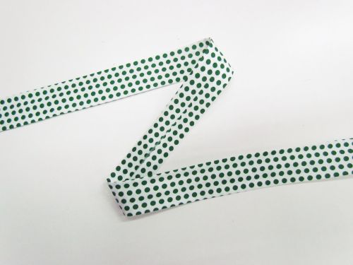 Great value 25mm Cotton Bias Binding- 1/8 Dot- Wheelie Bin- DVBB3022 available to order online New Zealand