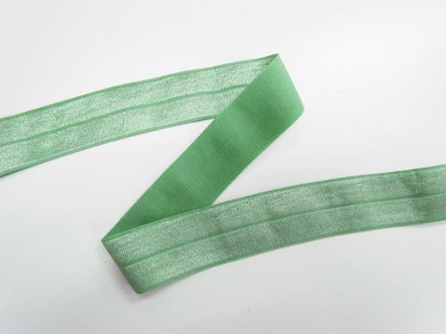 Great value 25mm Shiny Fold Over Elastic- Sage Green #T970 available to order online New Zealand