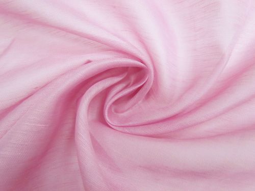Great value Silk Linen Slub Organza- Candy Pink #13758 available to order online New Zealand