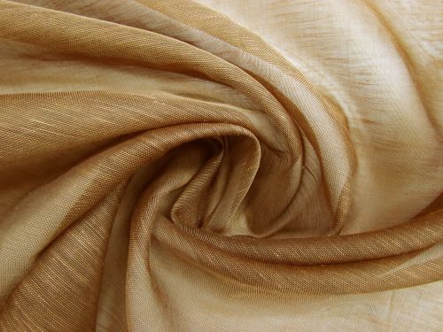 Great value Silk Linen Slub Organza- Acorn Brown #13761 available to order online New Zealand
