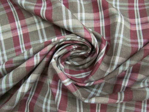 Great value Monday Plaid Viscose Blend Twill Suiting #13824 available to order online New Zealand