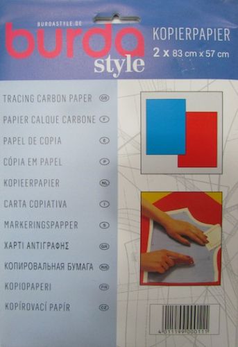 Great value Burda Style Carbon Tracing Paper- Red/Blue available to order online New Zealand