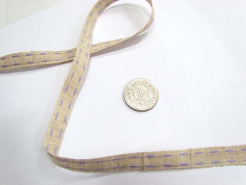 Great value Stitch Natural Ribbon 10mm- Lavender available to order online New Zealand