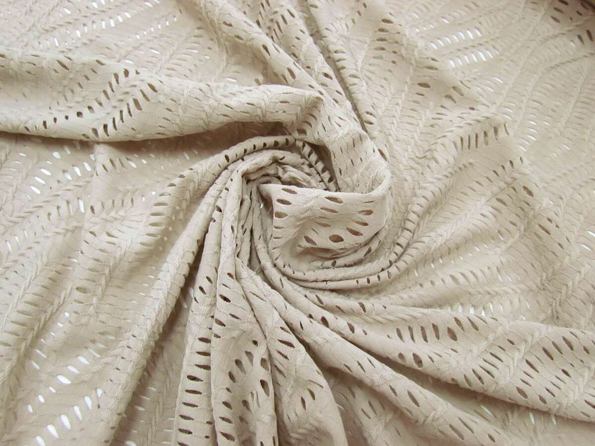 Fern Look Jersey Knit- Taupe #3028 